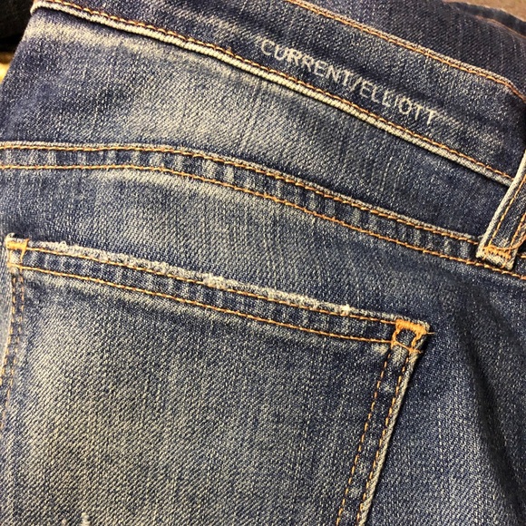 Current/Elliot Distressed Denim Jeans - Picture 3 of 3